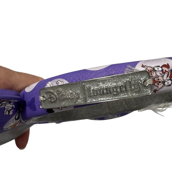 Disney Parks Loungefly 100 Platinum Minnie Headband Ears Mickey And Friends - Picture 3 of 3